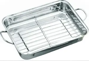 Roasting Pan with Rack 35 cm, Berlinger Haus KH-1377, stainless steel bakeware