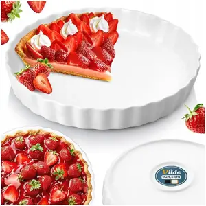 Ceramic tart pan Vilde ORION 24.5 cm — round removable-base tart/tartlet mold