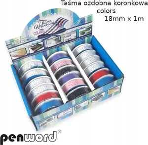 Decorative Lace Trim TEKA 18 mm × 1 m, pack of 18 — decorative edging for textiles and crafts