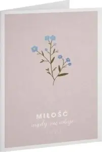 Greeting Card Szaron Kartka Dobro - Miłość nigdy nie ustaje by Szaron (single card)