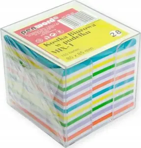 Polsirhurt office note cube 760 sheets in box 85×85×70 mm colorful KB-28