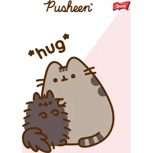 Burtnīca A5 MAJEWSKI 32 lapas dubultlīnija divkrāsaina laminēta vāka Pusheen