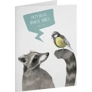 Greeting Card Szaron Kartka Przyjaźń Przyjaciel dobrze radzi — Szaron paper card, Polish design