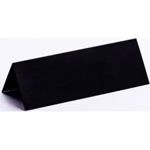 Table Card Carioca 10×7 cm textured black, pack of 10