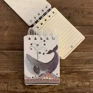 Notebook TEKA Kołonotes A7 SSN24 Wieloryb — pocket A7 spiral notebook, compact size