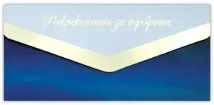 Apsveikumu kartīte-araploksne TREND Karnet-koperta Podziękowanie za współpracę