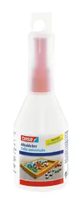 Tesa adhesive bottle 57013-00000-05 — multipurpose liquid glue for ceramics, cork, felt, foam, leather, metal, paper, plastic, porcelain, wood (90 g)