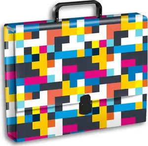 Folder with handle Penmate Teczka A4 T0116 Rubik — Penmate portable A4 document folder