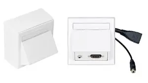 Настенный модуль Vivitek WI221170 — HDMI и 3,5 мм аудио, белый, 90×90×70 мм