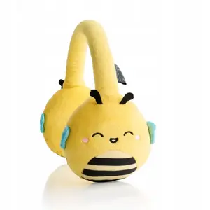 Pāri ausu Bluetooth bērnu austiņas Lazerbuilt Squishmallows Sunny — bezvadu audio telefonam, mīksts dizains