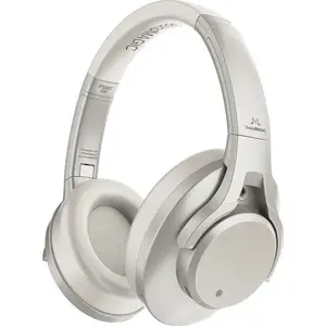 Bezvadu Bluetooth austiņas SoundMagic P58BT ANC — platīna sudraba, aktīvā trokšņu slāpēšana