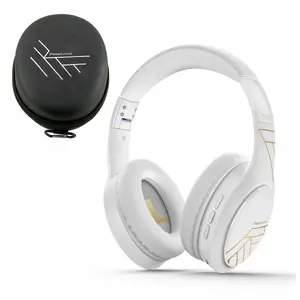 Headphones PowerLocus P19 Bluetooth, 4 EQ modes, 60h battery, foldable with case