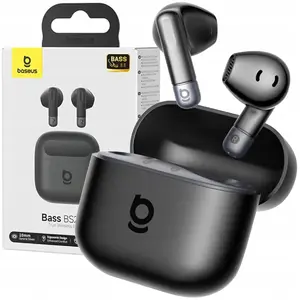 Iekšiņas bezvadu austiņas Baseus Bass BS2 Lite TWS — melnas