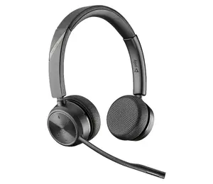 Гарнитура HP Savi 7220 Office Binaural — беспроводная DECT 1880–1900 МГц, радиус 120 м, супраауральная, чёрная, на оголовье