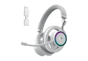 Наушники HAVIT Fuxi-H8 — беспроводные и проводные, Bluetooth, 20–20000 Гц, дальность 10 м, 300 г, белые