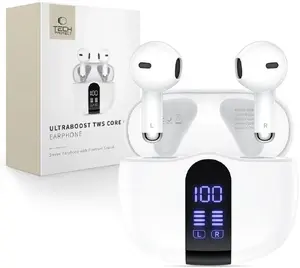Bezvadu austiņas Tech-Protect ULTRABOOST TWS Earphone CORE G2 baltas