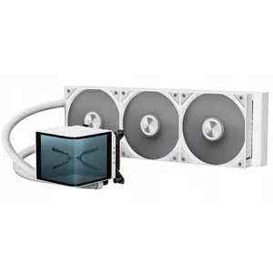 CPU Liquid Cooler JetWorld TRYX PANORAMA 360 AiO — 360mm radiator, 3D-AMOLED display, white