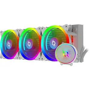 Aqirys AQUARIUS 360 All-in-one (AIO) liquid CPU cooler, 360 mm radiator, 300 W TDP, White