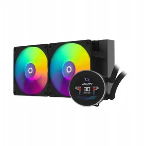 CPU liquid cooler Aqirys HYDRA 240 AiO — 240 mm radiator, black