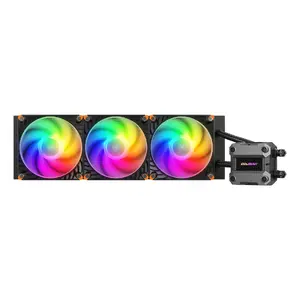 All-in-one liquid cooler SilentiumPC Poseidon Ultra 360 ARGB, 3×120 mm fans, 2200 RPM, Black