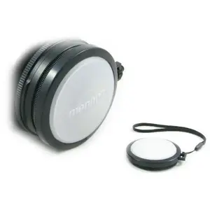 Lens Cap MENNON 49mm — protective dekielek for lens, white balance accessory