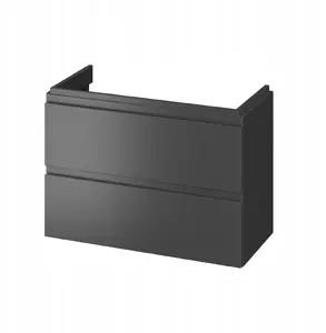 Подвесной шкаф CERSANIT Moduo Slim 80, антрацит