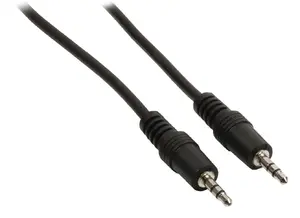Audio cable 3.5mm male–male 0.5 m Black — No name VLAP22000B05