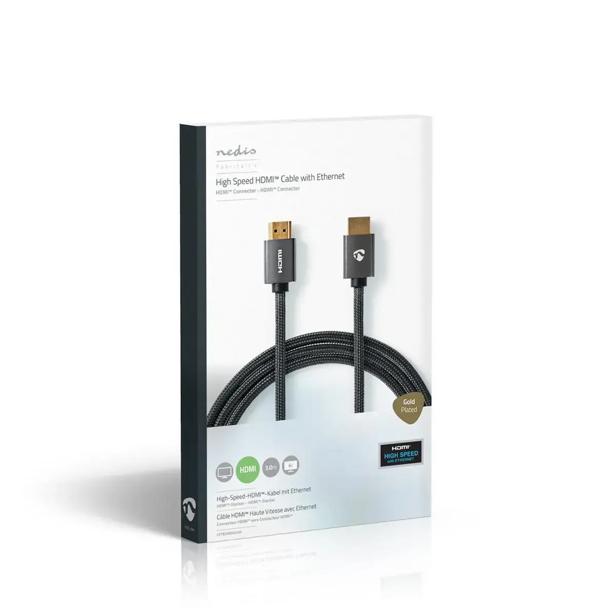 Nedis HDMI CVTB34000GY30 — 3 м HDMI Type A кабель Photo 8