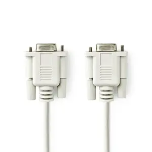 VGA kabelis Nedis CCGL52055IV20 — 2 m, VGA (D-Sub)–VGA (D-Sub), diametrs 4,5 mm, krāsa ziloņa kauls