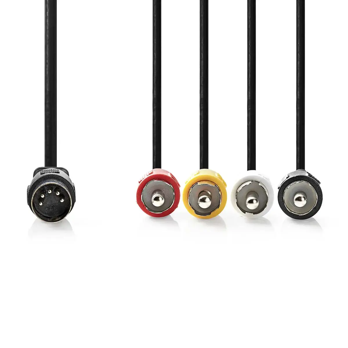 Nedis CAGL20400BK10 audio kabelis 1 m DIN→4×RCA Photo 2