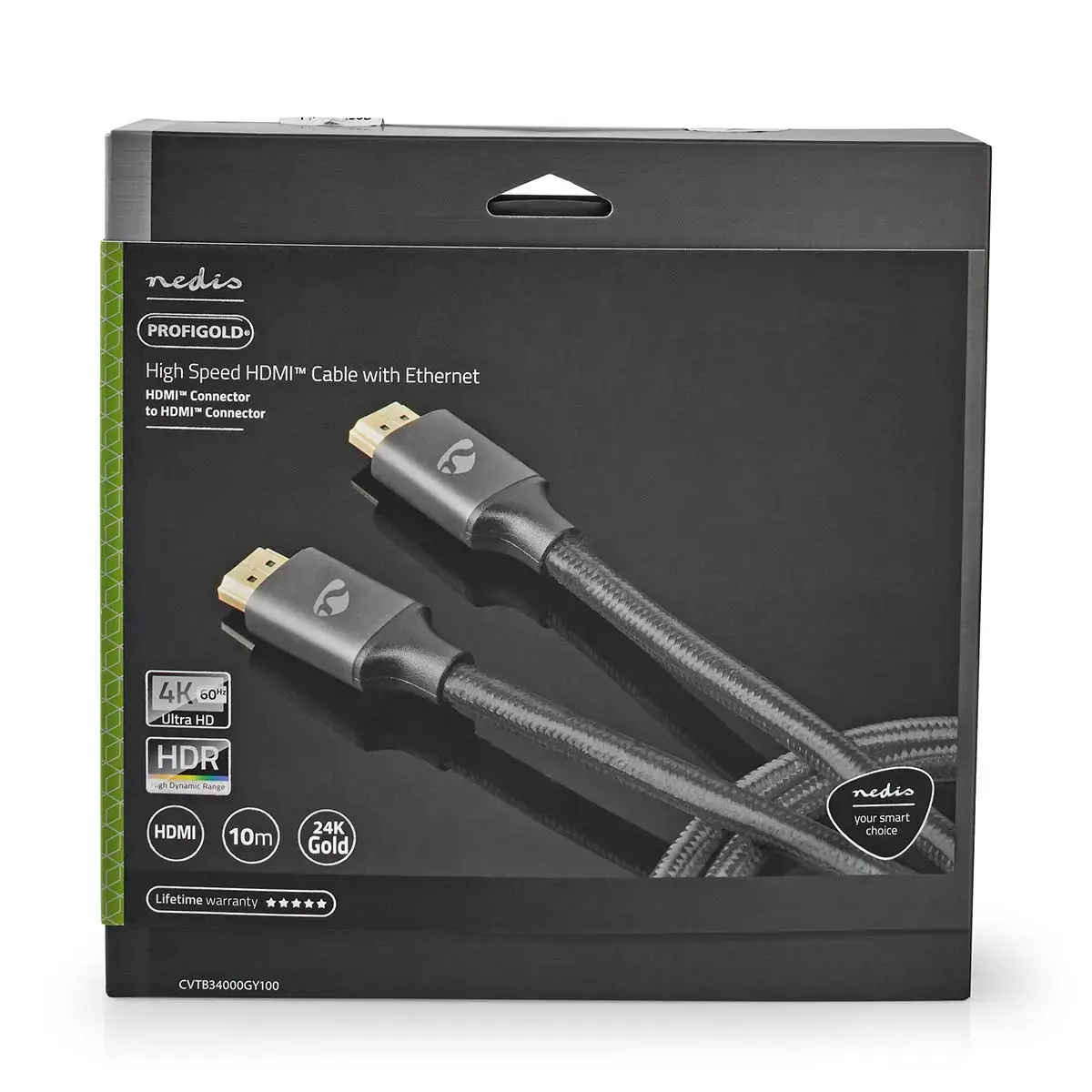 Nedis CVTB34000GY100 HDMI cable 10 m Photo 5