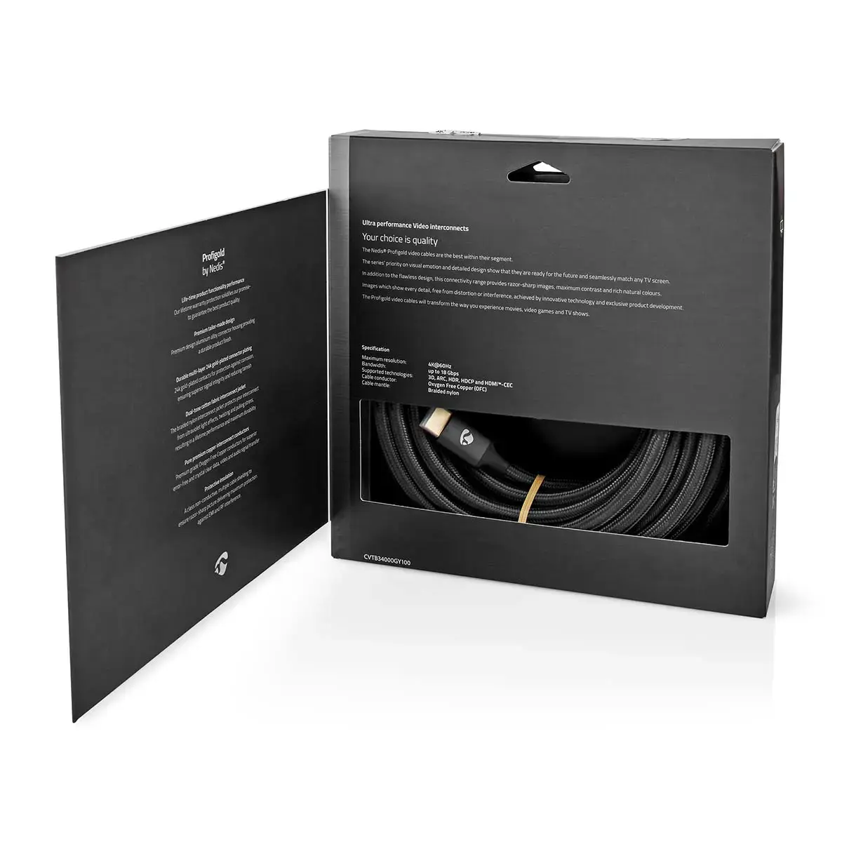 Nedis CVTB34000GY100 HDMI cable 10 m Photo 7