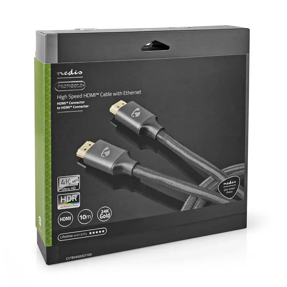 Nedis CVTB34000GY100 HDMI cable 10 m Photo 8