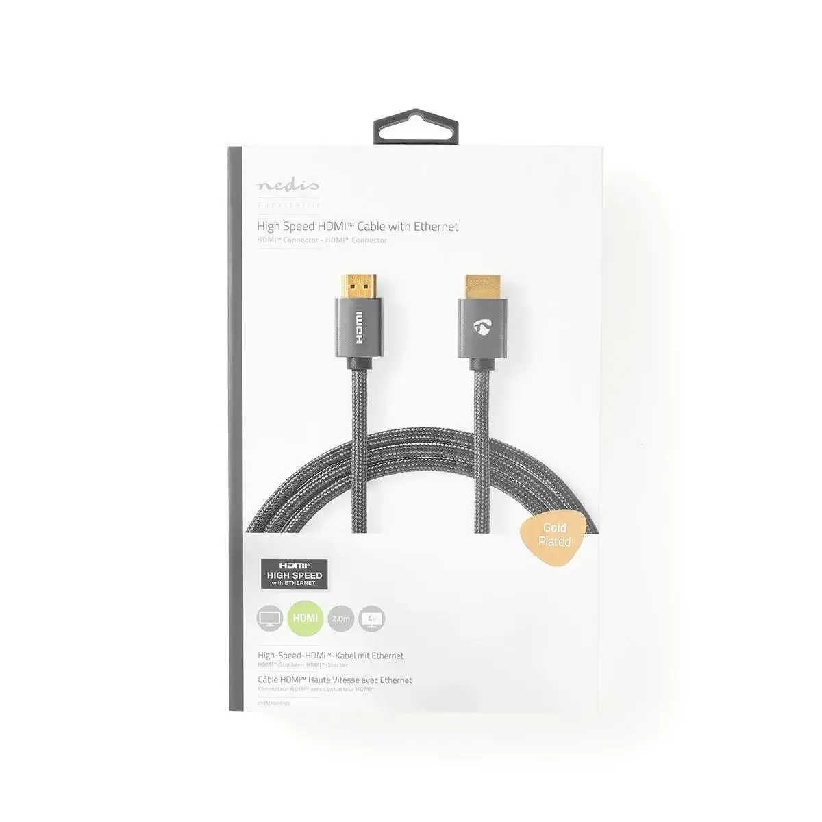 Nedis CVTB34000GY20 HDMI cable 2 m Photo 6