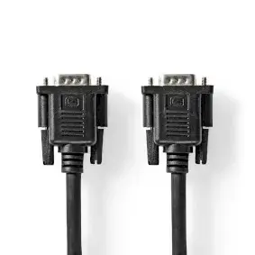 Кабель VGA Nedis CCGL59100BK50 — 5 м, VGA (D-Sub) — VGA (D-Sub), Ø 5,5 мм, черный