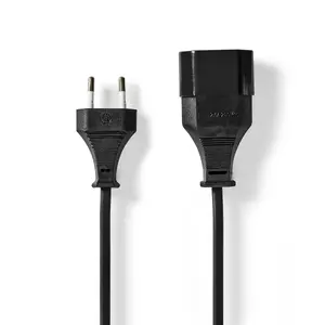 Power cable Nedis CEGL11085BK50 — 5 m, CEE7/16 to CEE7/16, black