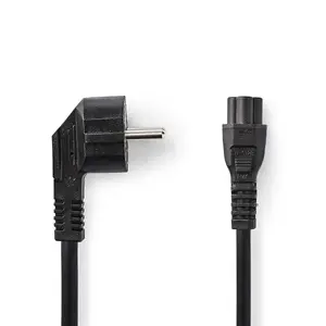 Power cable Nedis CEGL10100BK50 — CEE7/7 to C5 coupler, 5 m, 250 V, black