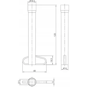 Adjustable Pipe Wrench deante Klucz rurowy - M8