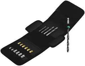 Urbju uzgaļu komplekts Wera 849/855/867/18 — 18 gab. HSS un skrūvgriežu biti (izmēri 1–8 mm, dažādi garumi)