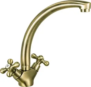 Kitchen sink faucet FERRO ANTICA standing mixer tap in antique bronze