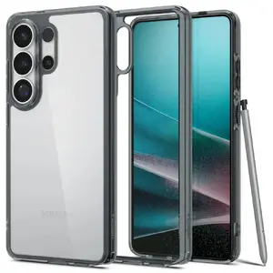 Чехол Spigen Ultra Hybrid для Samsung Galaxy S26 Ultra, прозрачный серый, TPU+PC, для экрана 6.9"