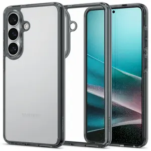 Spigen Cover Case for Samsung Galaxy S26+ — Ultra Hybrid Space Crystal, PC+TPU, Transparent/Grey, for 6.7" screen
