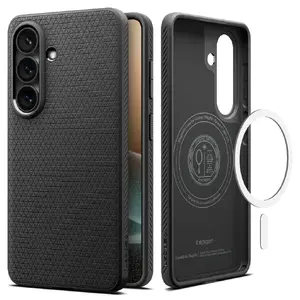 Чехол Spigen Liquid Air (MagFit) для Samsung Galaxy S26+ — TPU, матовый черный, для экрана 6.7"
