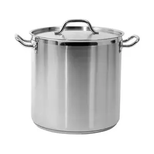 Saucepan YATO YG-00006 — Round Stainless Steel, 25.7 L, Ø32 cm, H320 mm, Wall 1 mm