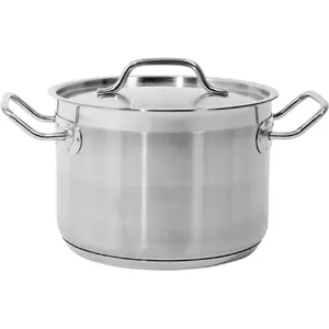 Stock pot YATO YG-00022, stainless steel, 4.4 L, Ø20 cm, height 140 mm — suitable for gas, ceramic, halogen, induction