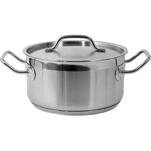 Saucepan YATO YG-00040, stainless steel, 3.3 L, round, Ø20 cm, H 105 mm, wall 0.8 mm