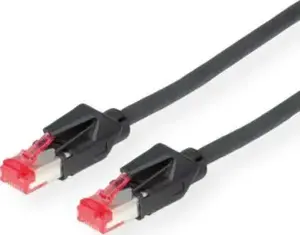 Triton patch cable S/FTP Cat6 (Class E) CU 7702 flex LS0H Hirose TM21, black, 15 m