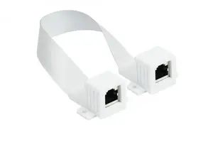 Сетевой кабель Alcasa 8055-F23QW, RJ-45 — RJ-45, 0.3 м, белый