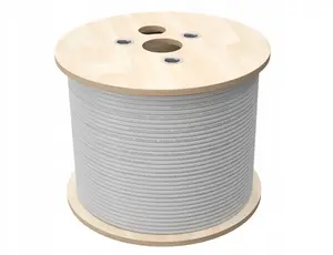 Network cable Alantec U/UTP Cat.5e LSOH 4x2x24 AWG 1Gb/s 250MHz 500m gray
