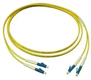 Fibre optic cable Alcasa LW-910LC OS2 10 m 2x LC–2x LC yellow, 9 µm core, full duplex